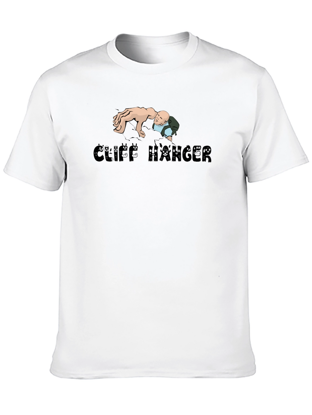 Cliff Hanger Graphic T-Shirt - Classic Novelty Tee