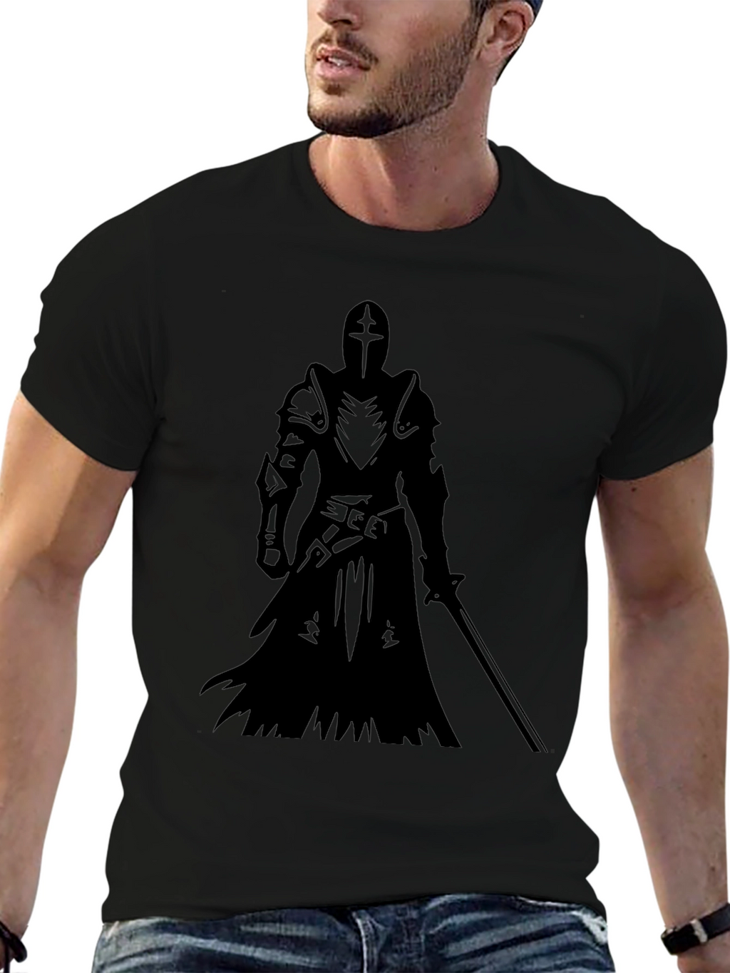Knight Templar Graphic Tee - Black T-Shirt