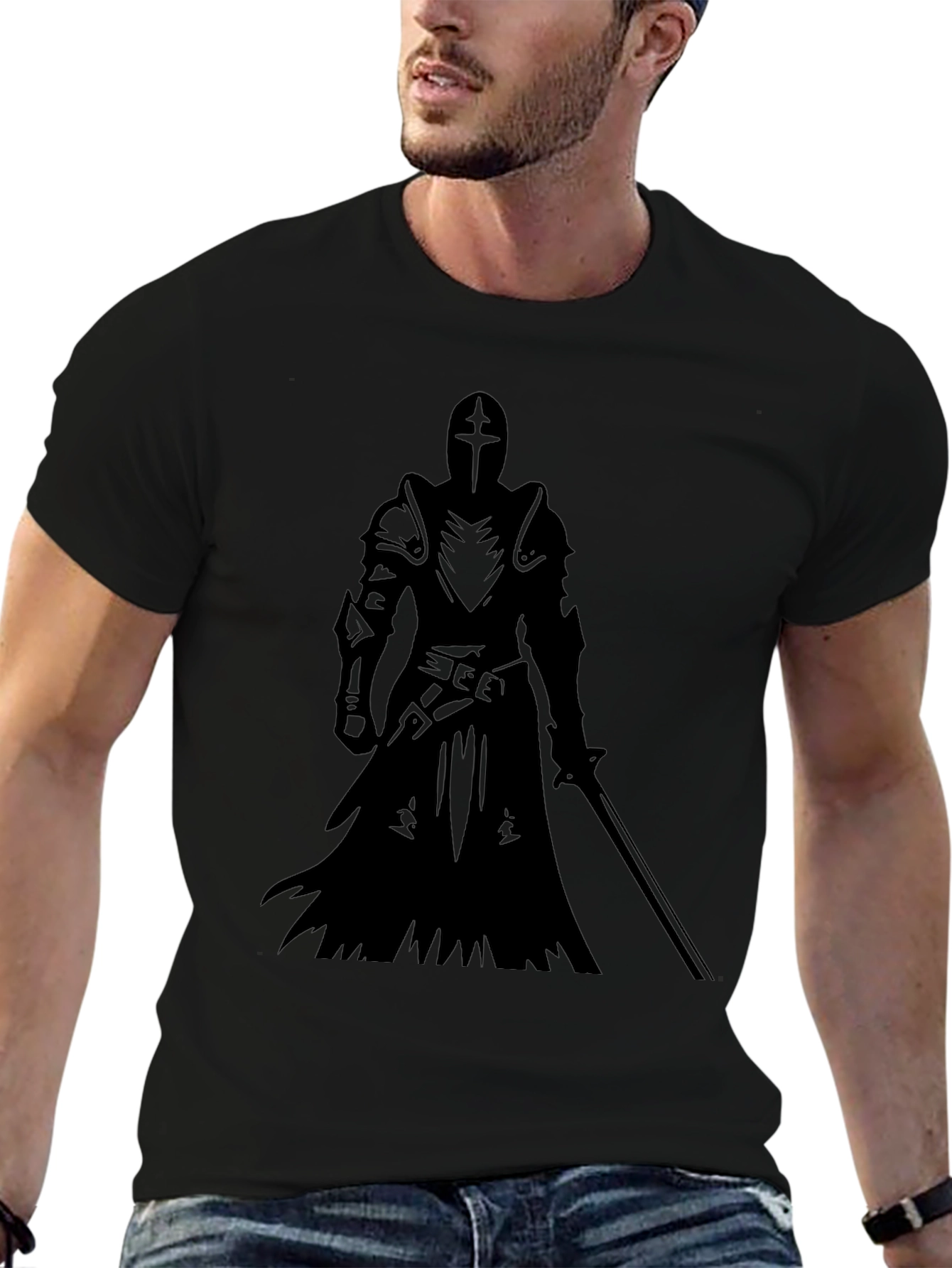 Knight Templar Graphic Tee - Black T-Shirt