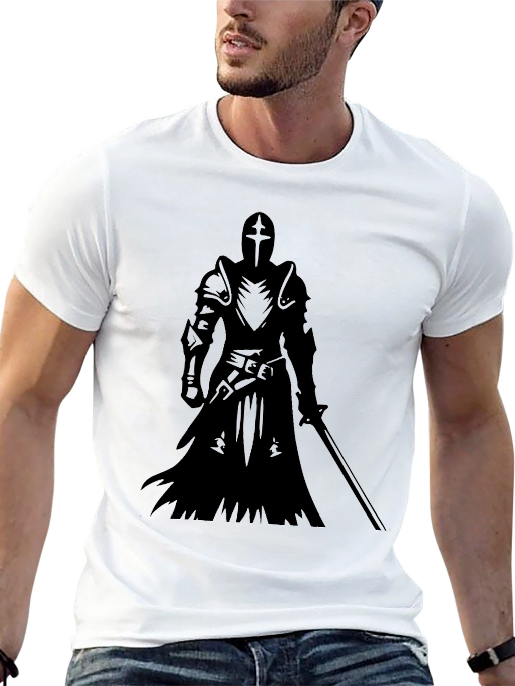 Knight Templar Graphic Tee - Black T-Shirt