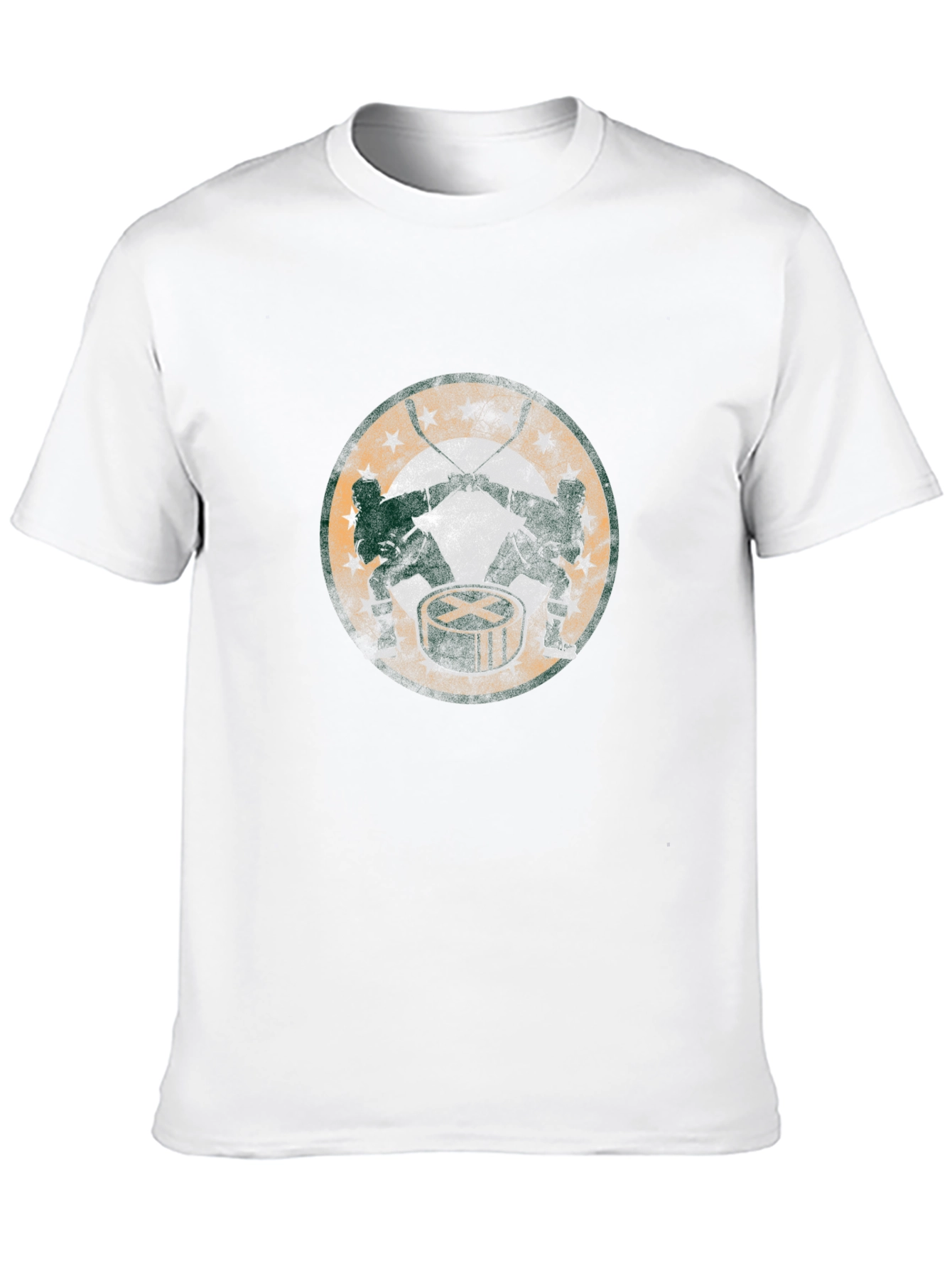Hockey & Drum T-Shirt - Unique Graphic Tee