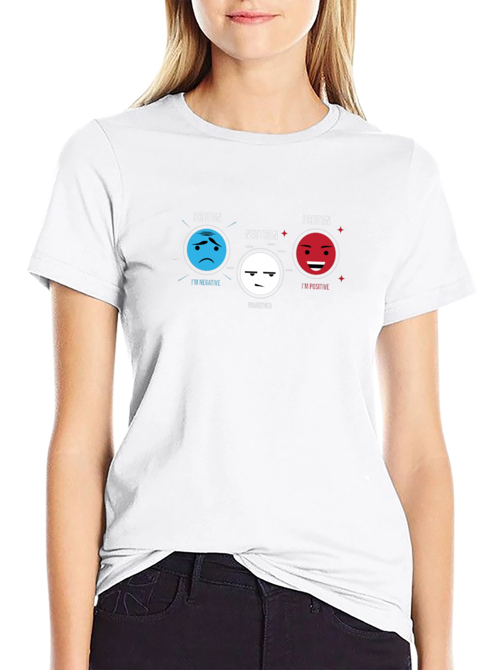 Science Humor T-Shirt - Proton Neutron Design