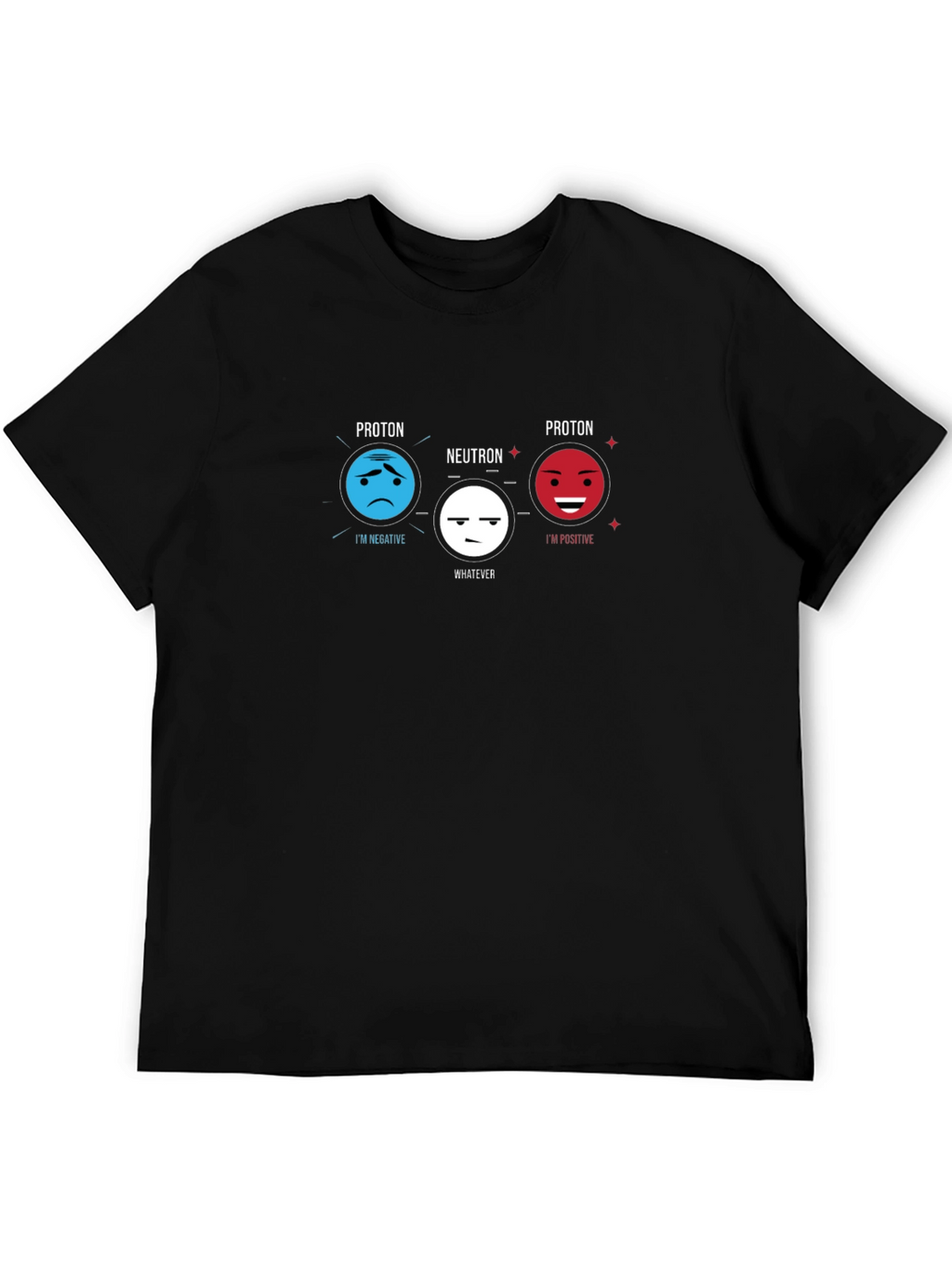 Science Humor T-Shirt - Proton Neutron Design