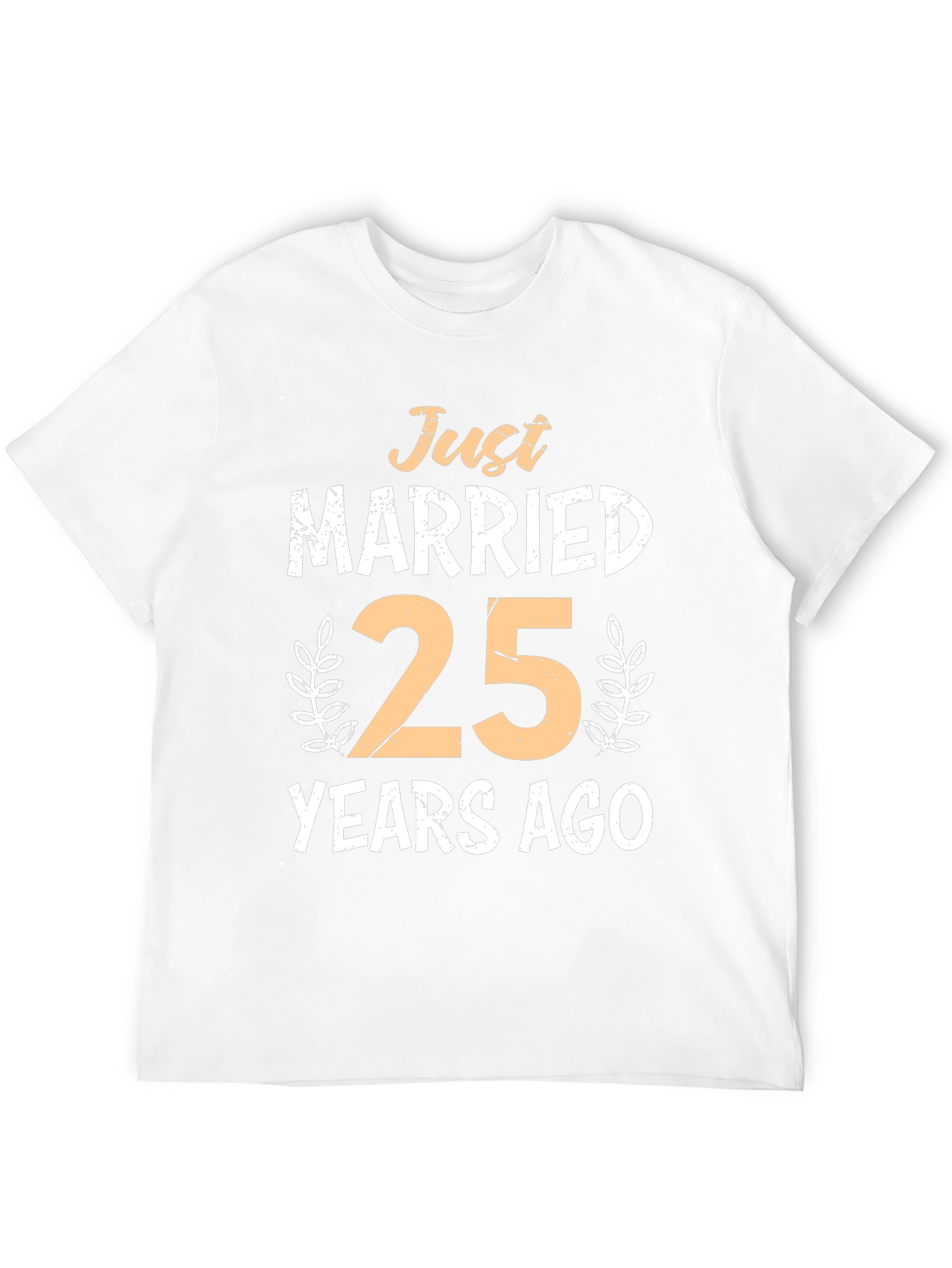 Just Married 25 Years Ago Anniversary T-Shirt