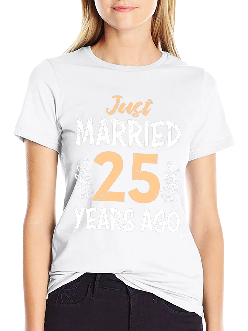 Just Married 25 Years Ago Anniversary T-Shirt