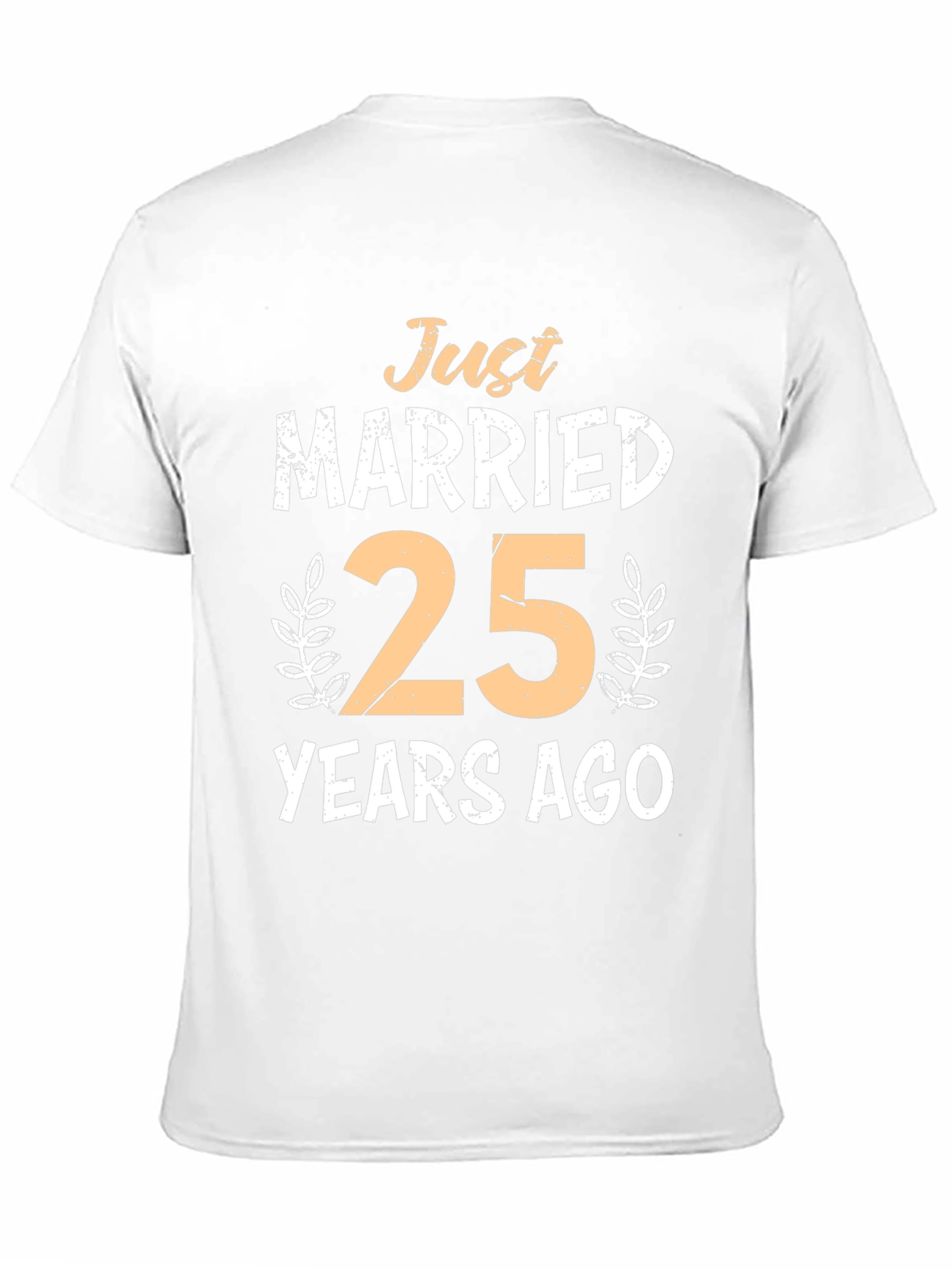 Just Married 25 Years Ago Anniversary T-Shirt