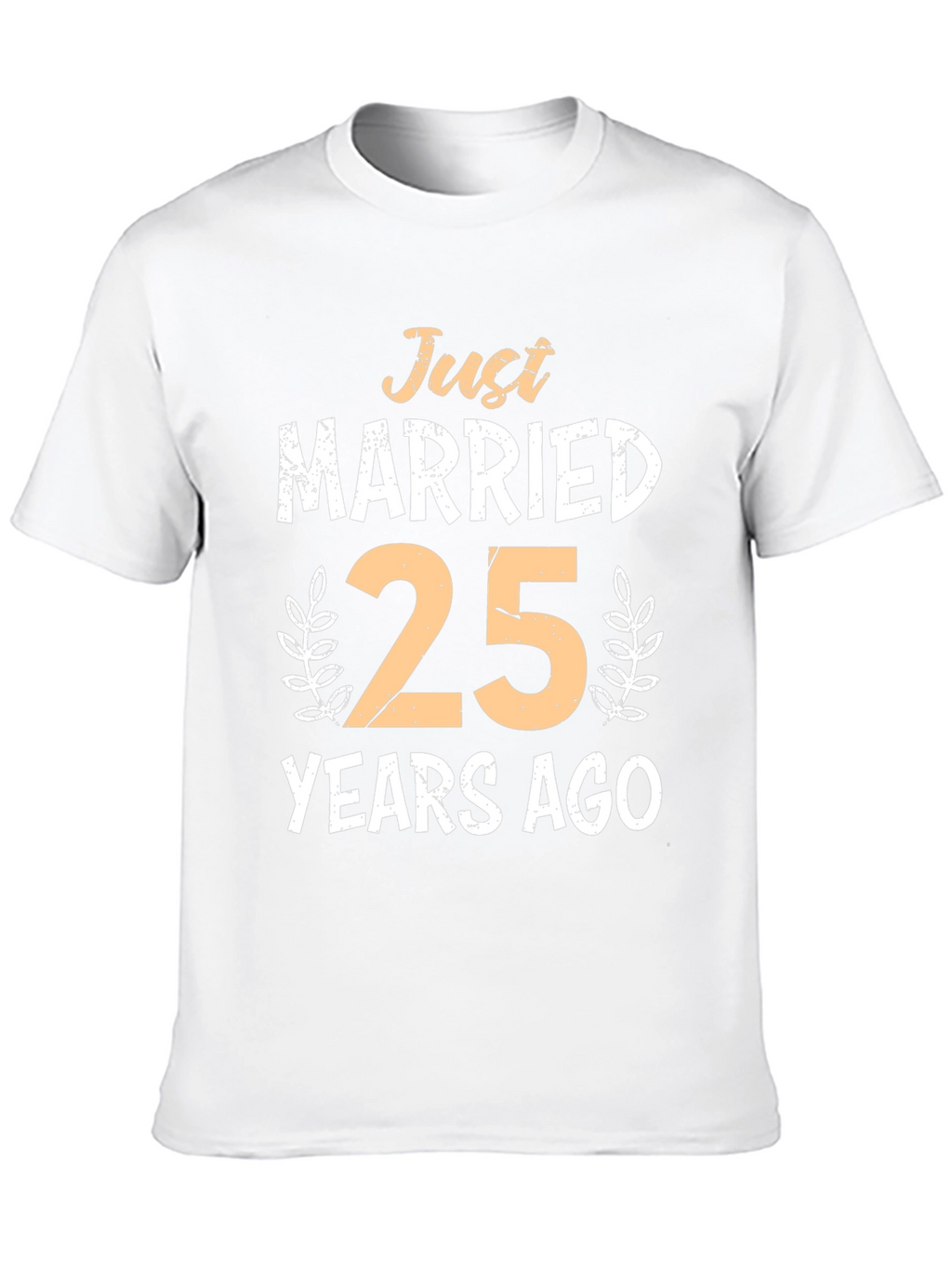 Just Married 25 Years Ago Anniversary T-Shirt