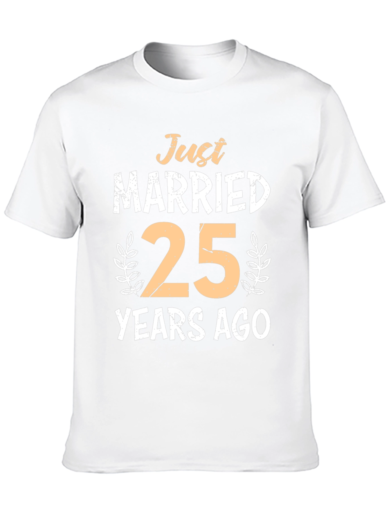 Just Married 25 Years Ago Anniversary T-Shirt