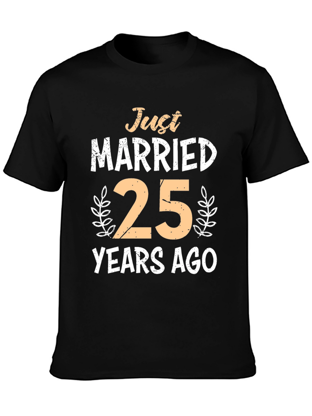 Just Married 25 Years Ago Anniversary T-Shirt