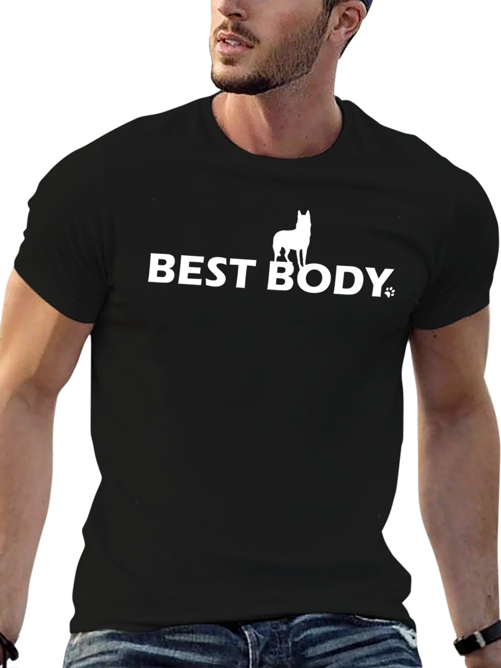 Best Dog Body Graphic T-Shirt - Casual Comfort