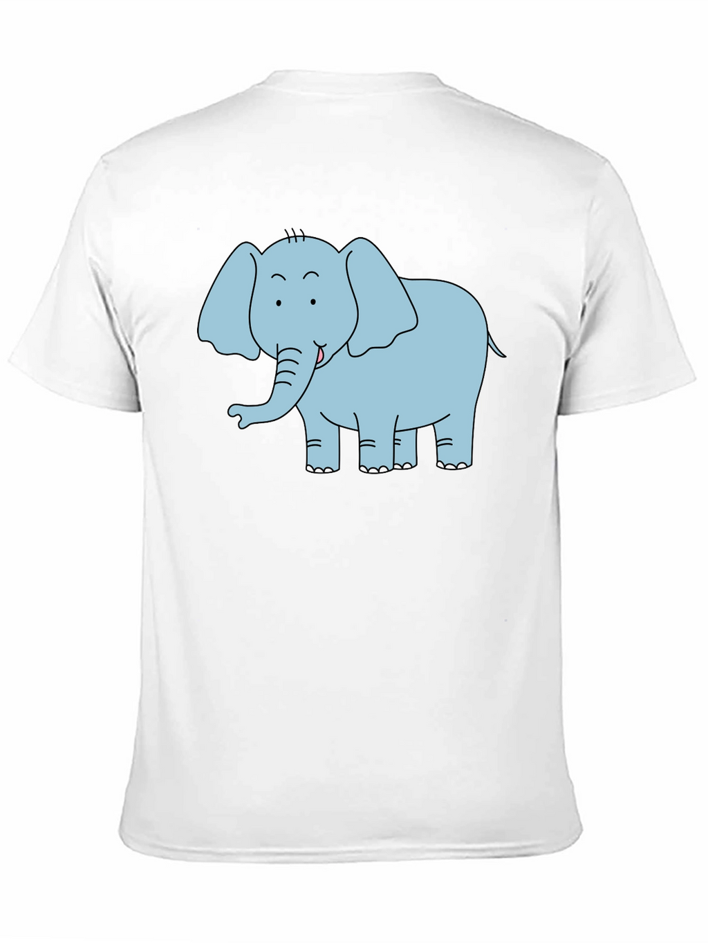 Cute Elephant Graphic T-Shirt - Black Unisex Tee