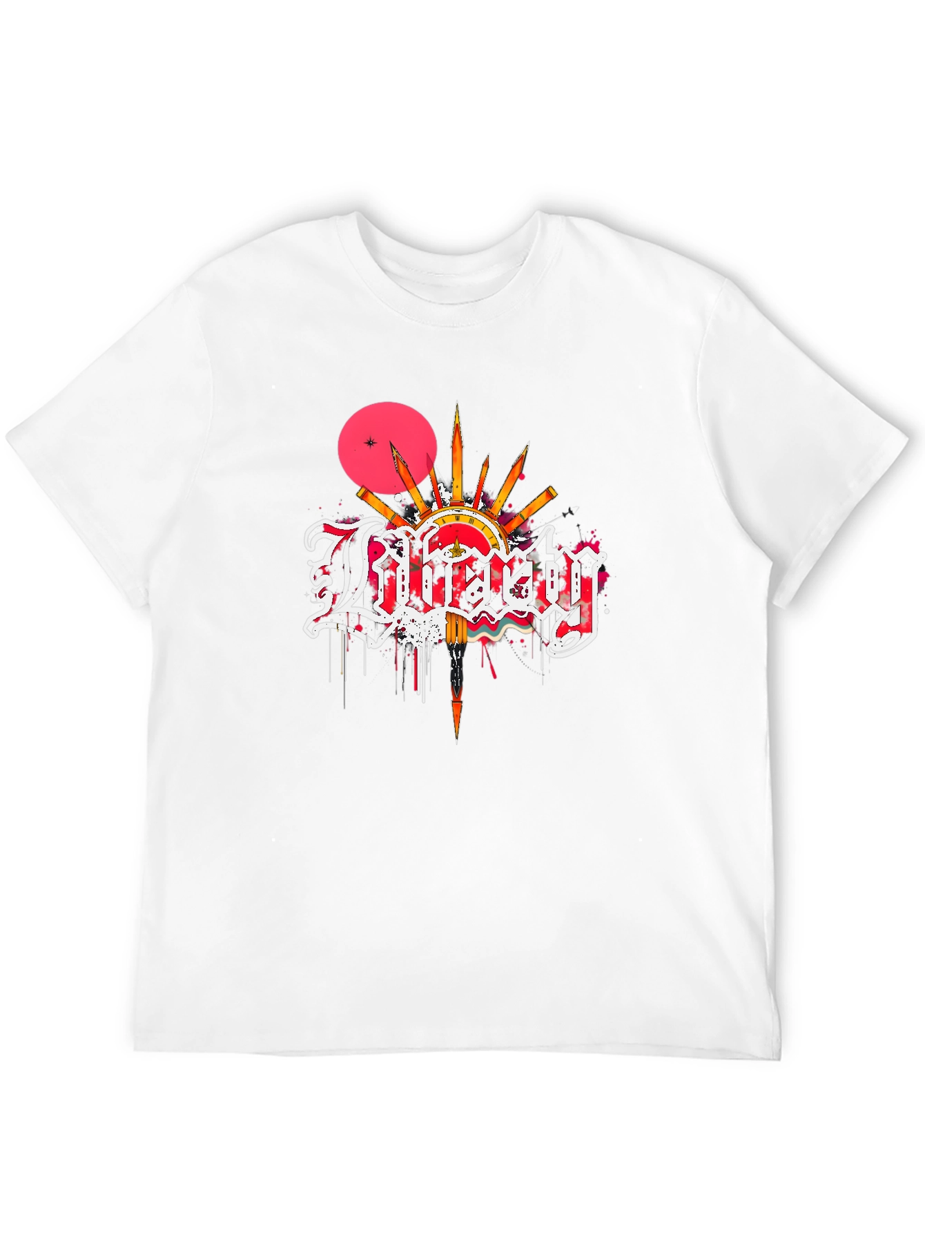 Liberty Graphic Print Black T-Shirt