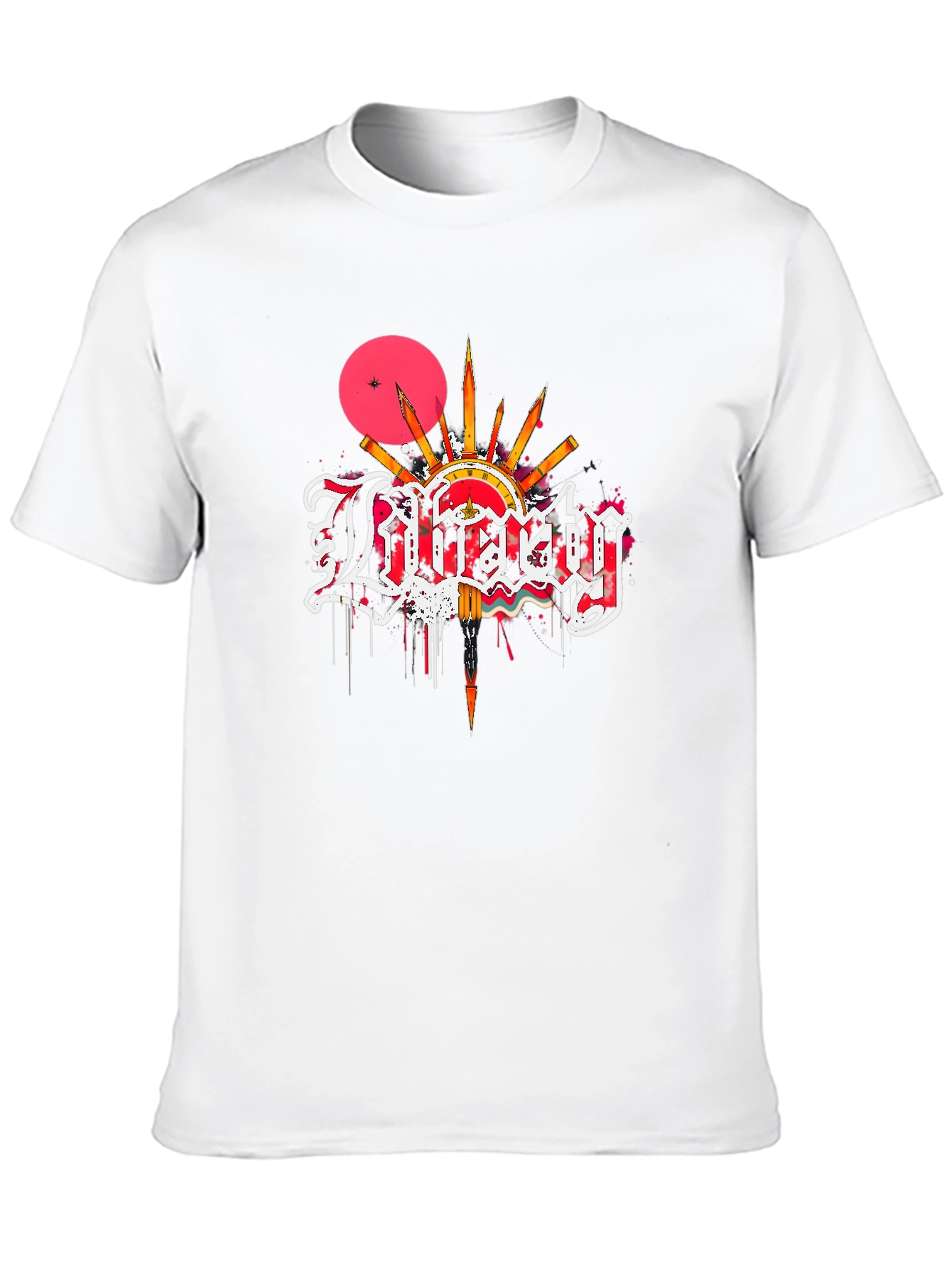 Liberty Graphic Print Black T-Shirt