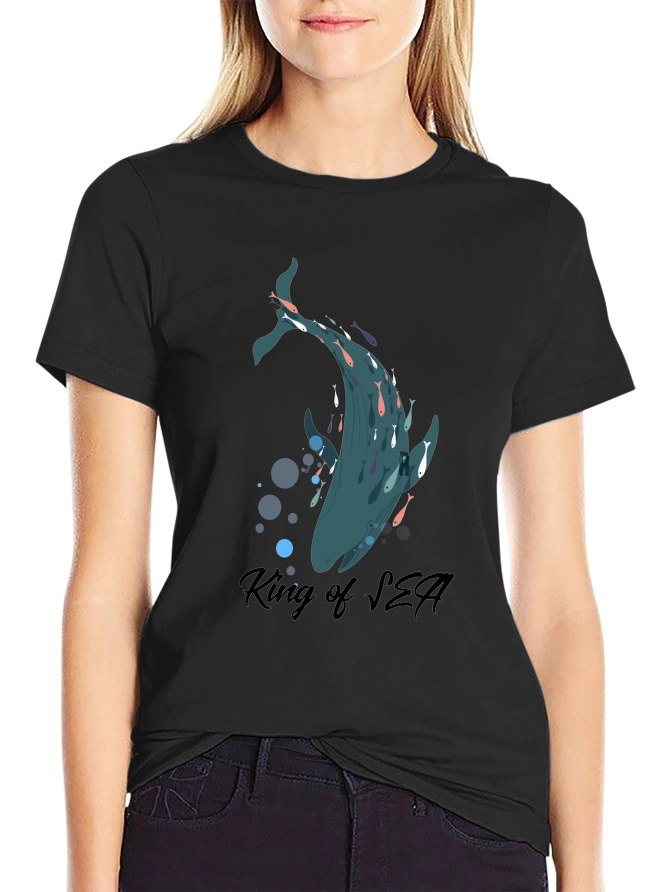 King of Sea Whale Graphic Tee
