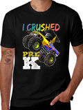 Crushed Pre-K Monster Truck Graduation T-Shirt