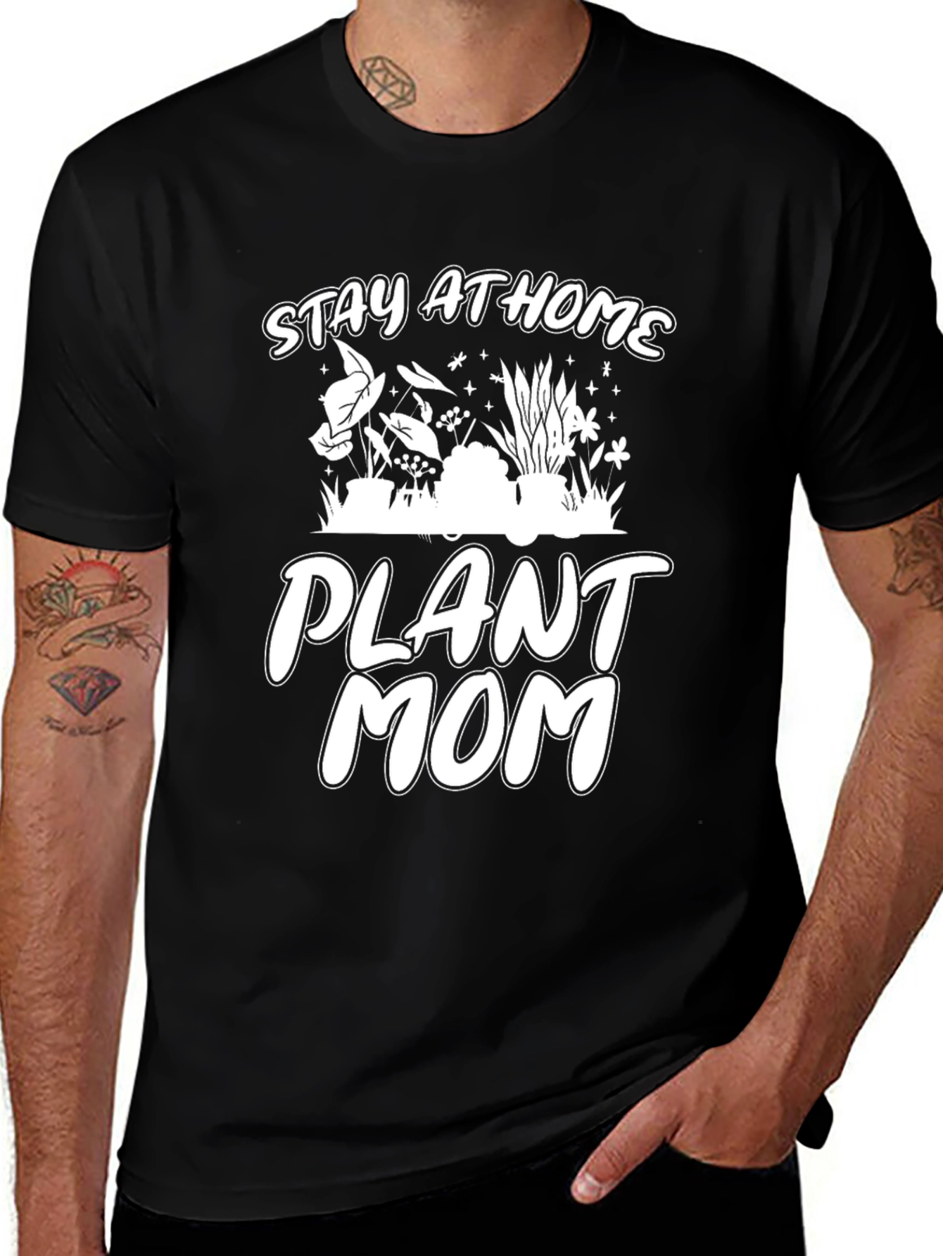 Plant Mom Tee - Stay At Home Gardener Shirt
