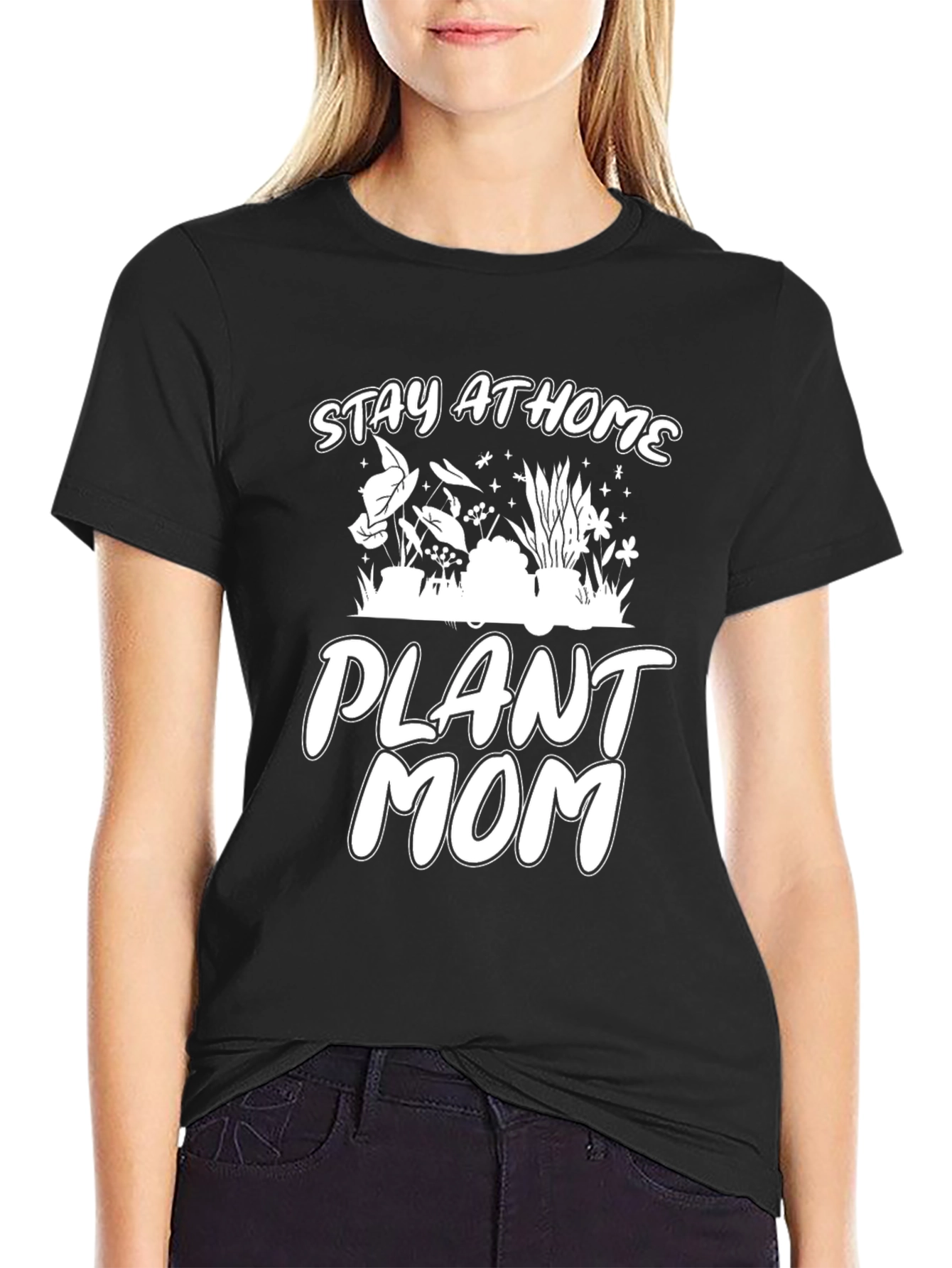 Plant Mom Tee - Stay At Home Gardener Shirt