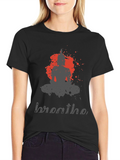Breathe Graphic T-Shirt - Mens Black Tee