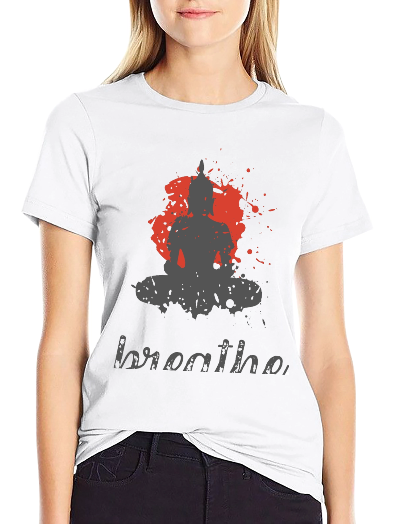 Breathe Graphic T-Shirt - Mens Black Tee