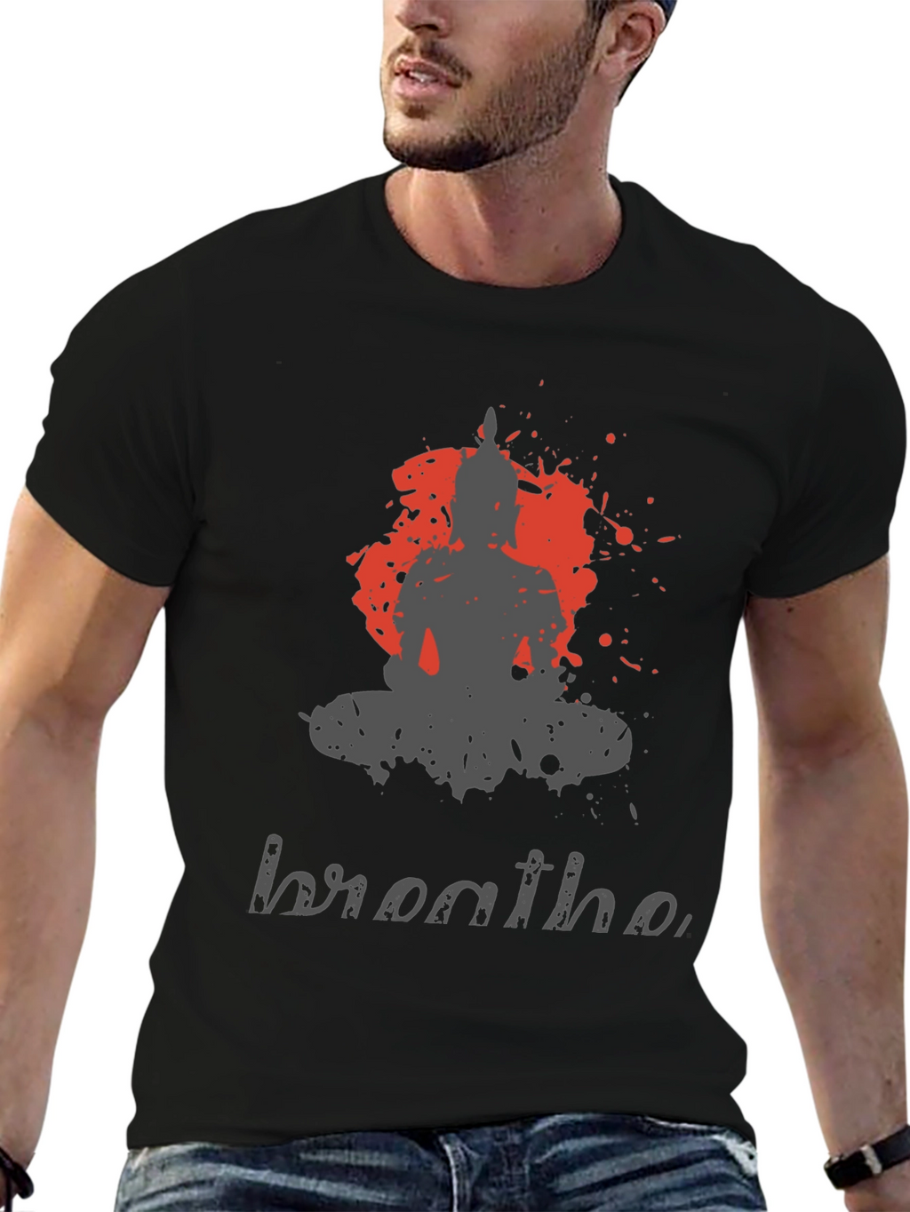 Breathe Graphic T-Shirt - Mens Black Tee