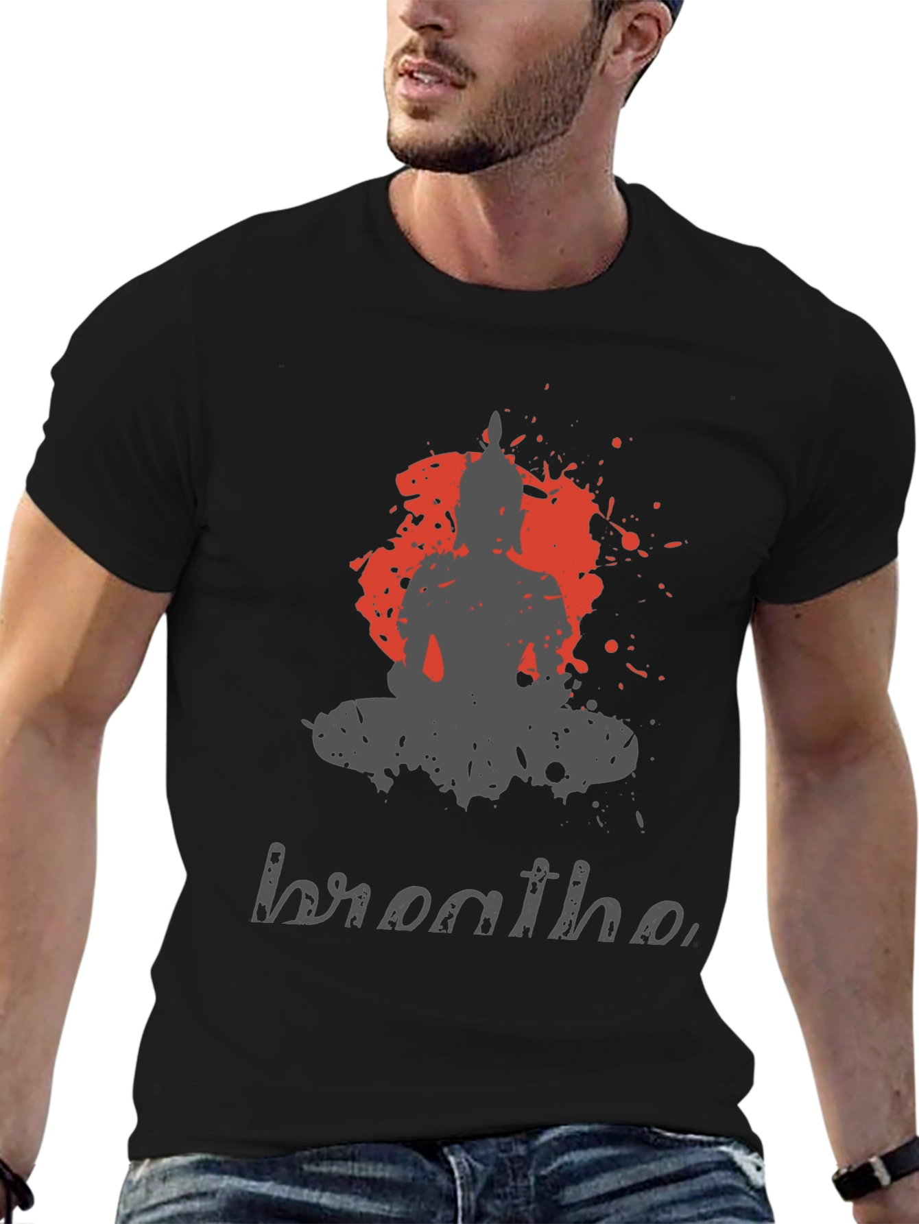 Breathe Graphic T-Shirt - Mens Black Tee