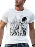 Intricate Black Graphic Print Tee
