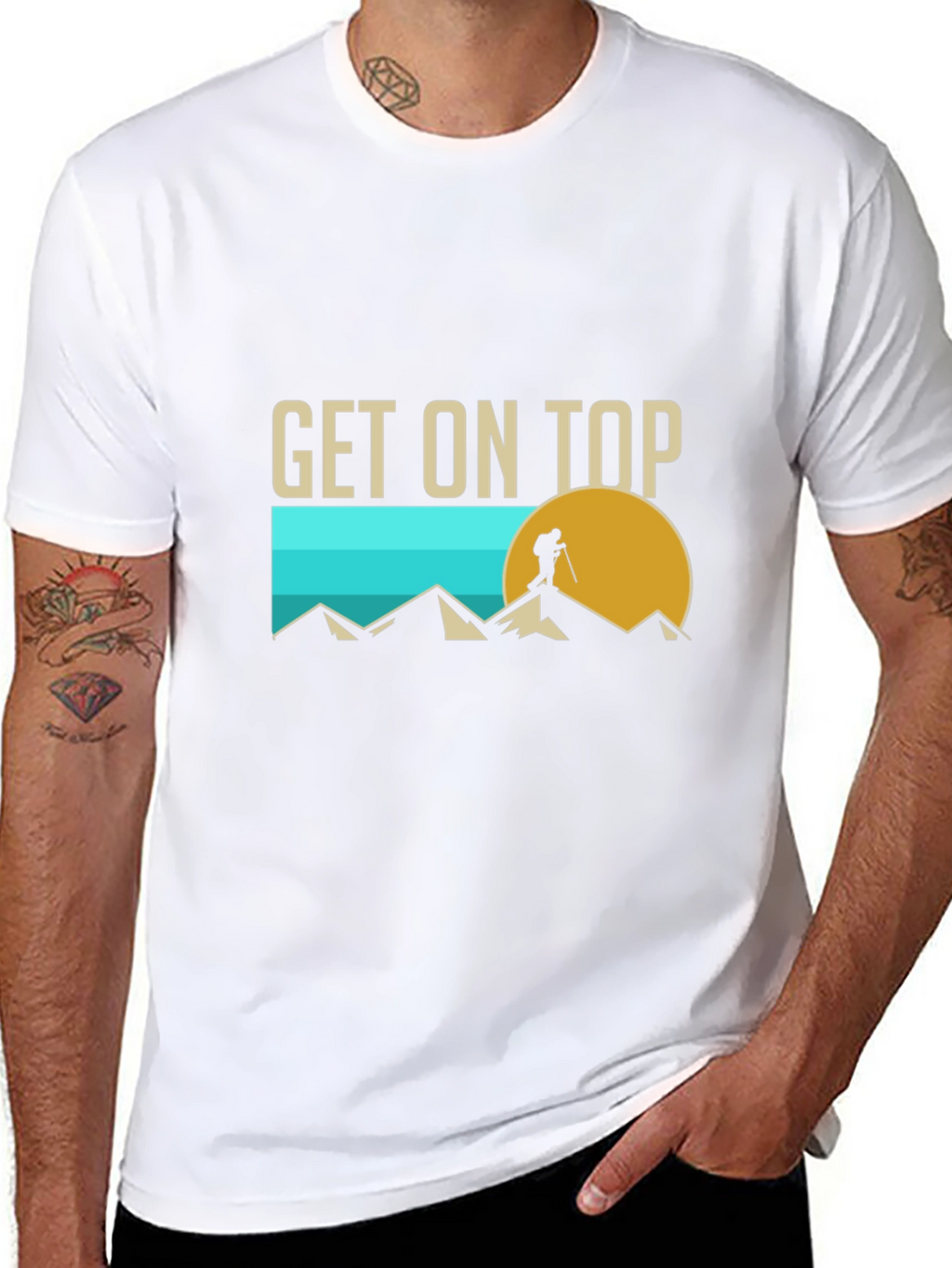 Get On Top Hiking Graphic Tee