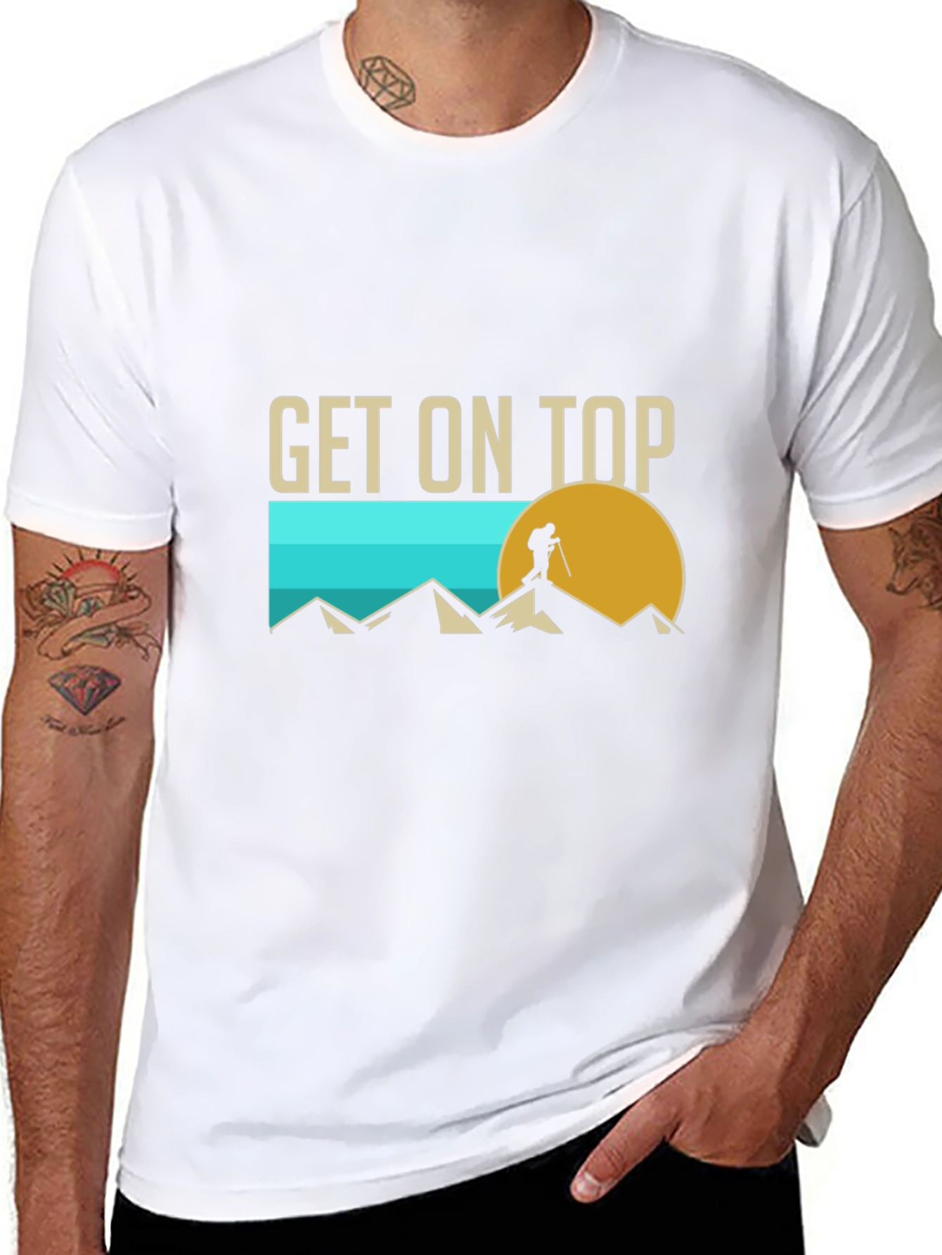 Get On Top Hiking Graphic Tee