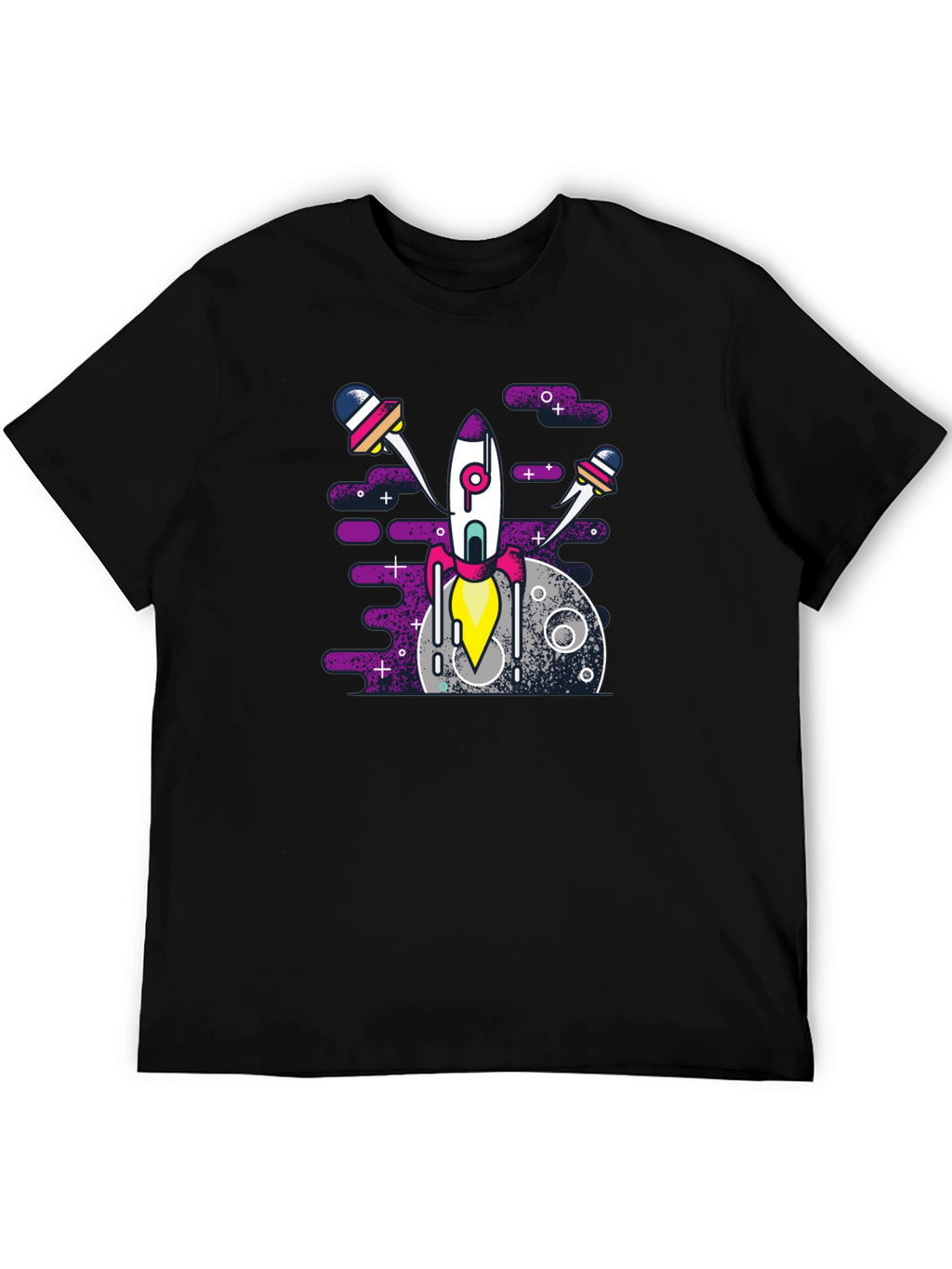 Rocket Launch Graphic Tee - Space Adventure Shirt