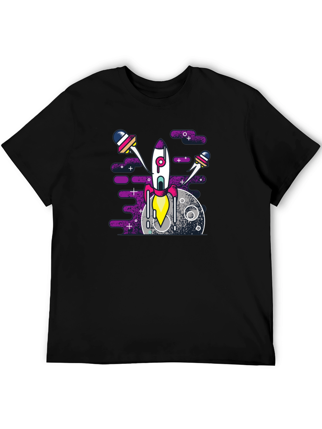 Rocket Launch Graphic Tee - Space Adventure Shirt