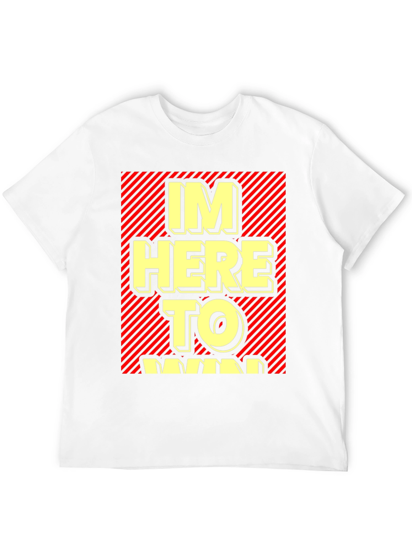 Im Here to Win Graphic T-Shirt - Black