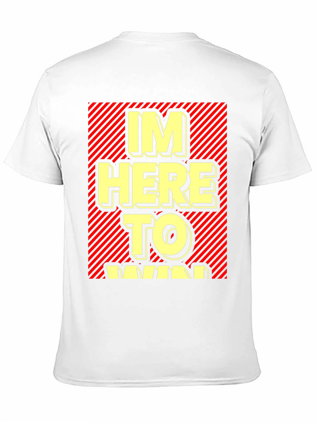 Im Here to Win Graphic T-Shirt - Black