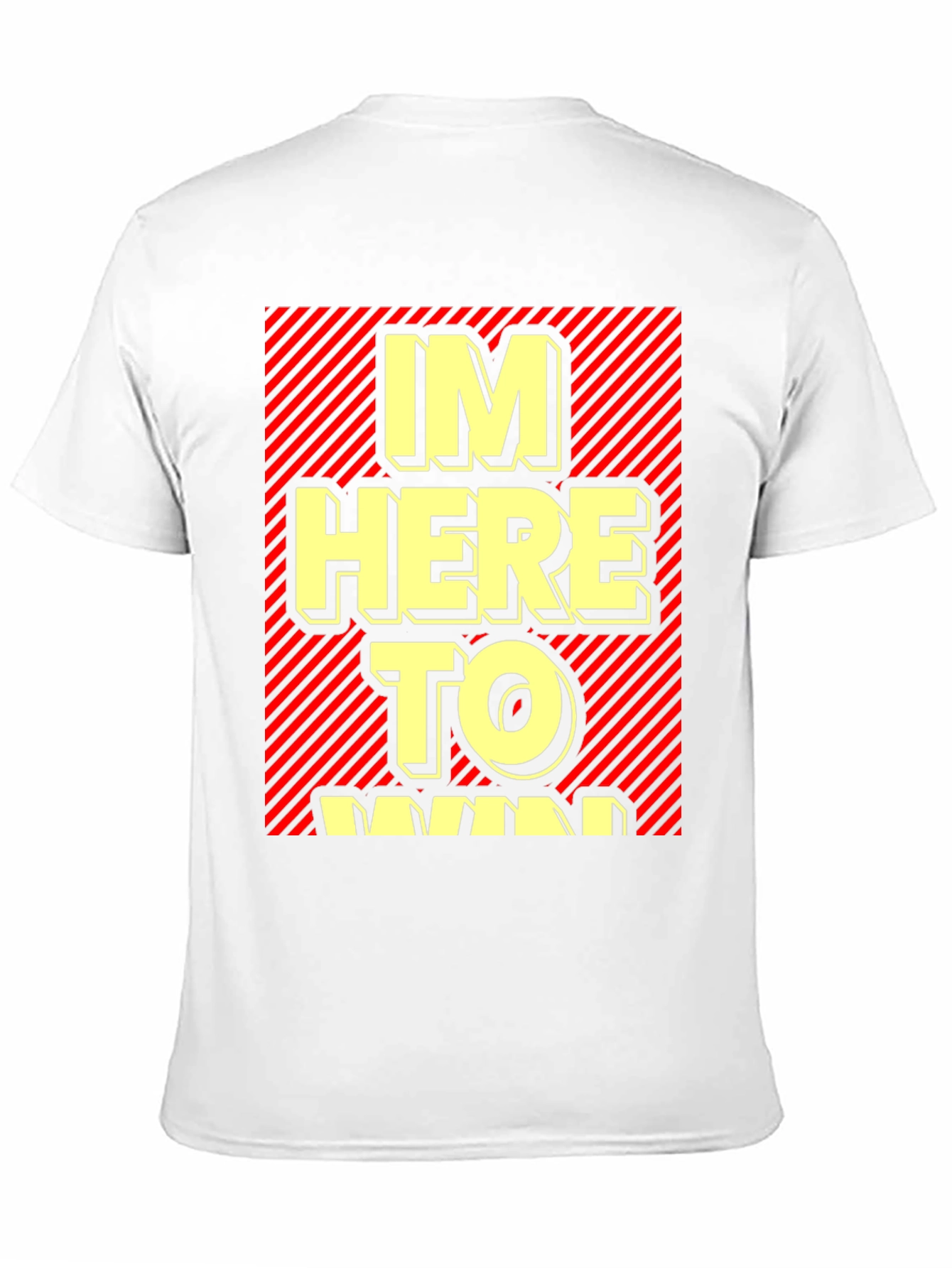 Im Here to Win Graphic T-Shirt - Black