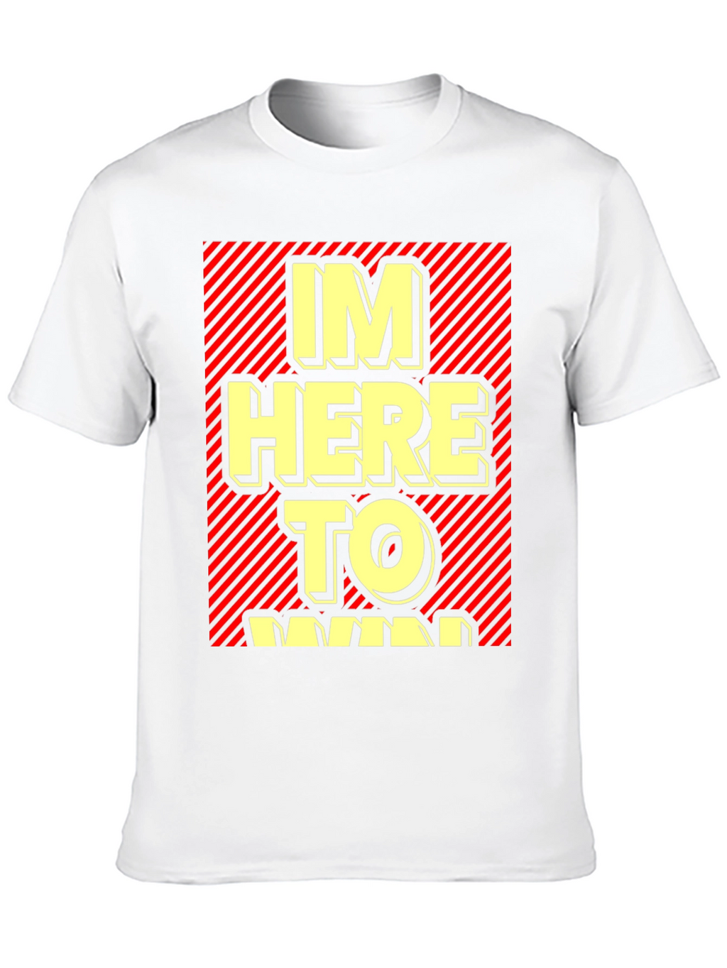 Im Here to Win Graphic T-Shirt - Black