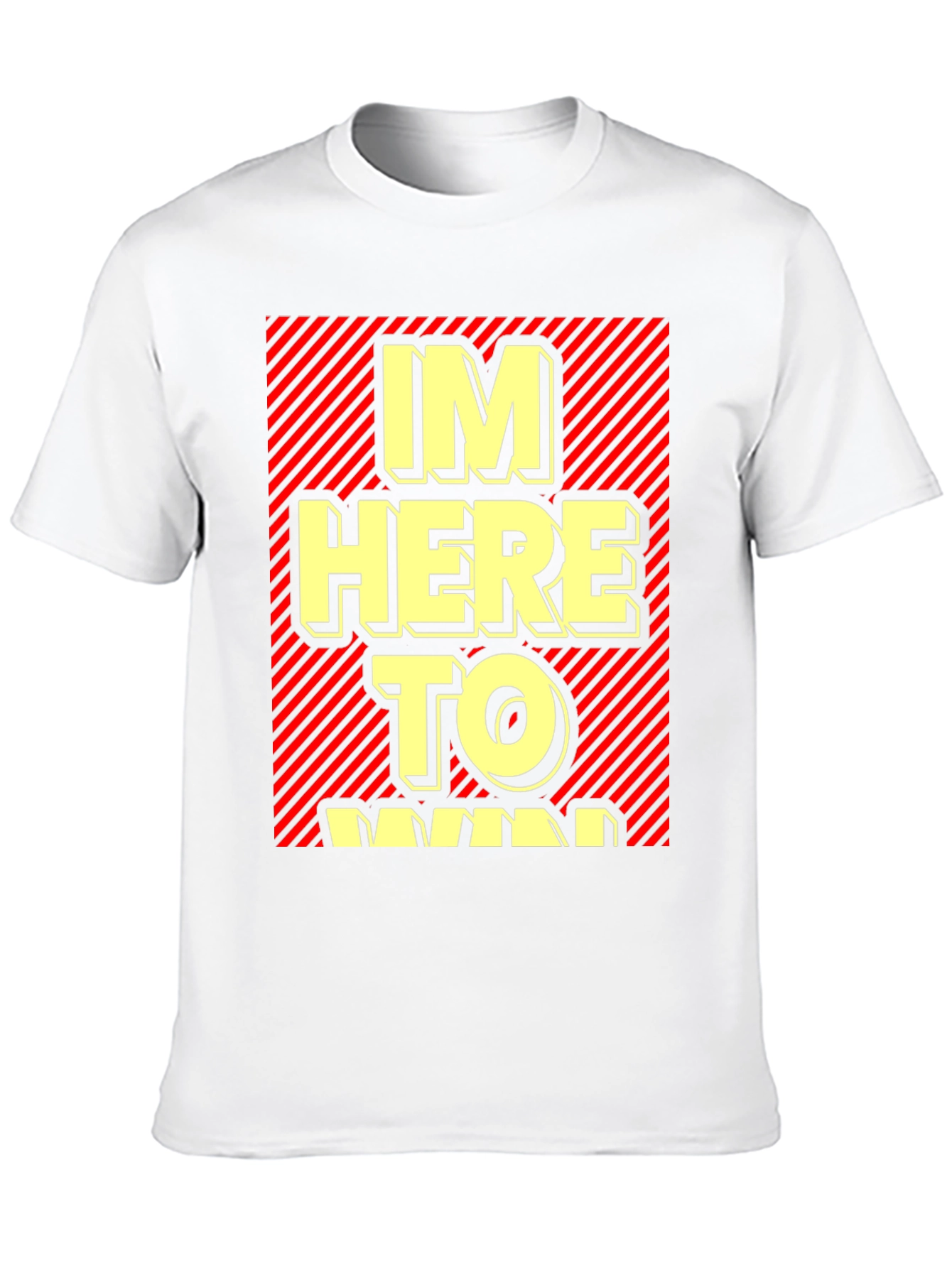 Im Here to Win Graphic T-Shirt - Black
