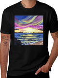 Sunset Beach Painting T-Shirt