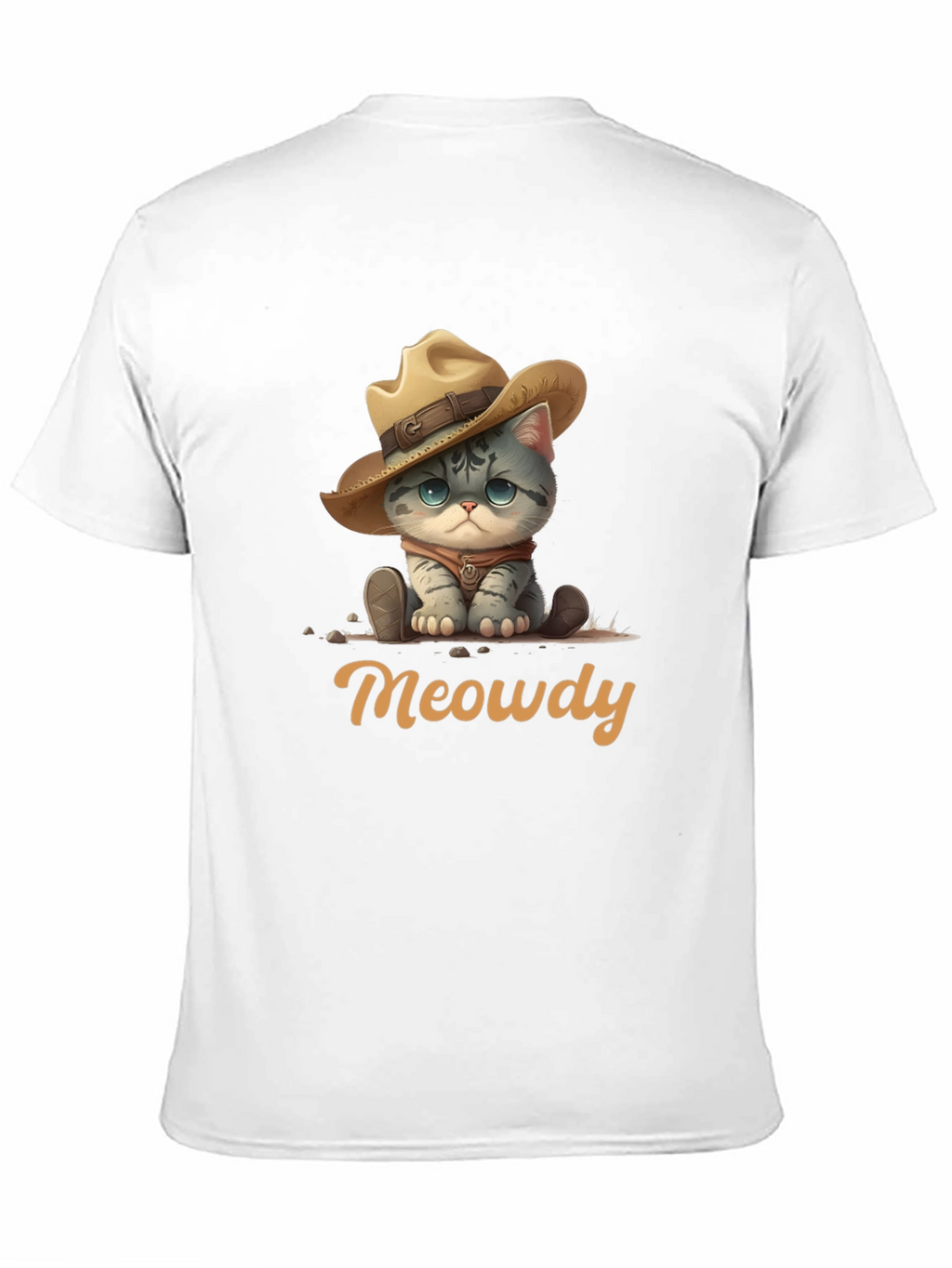 Meowdy Cat Cowboy Graphic T-Shirt