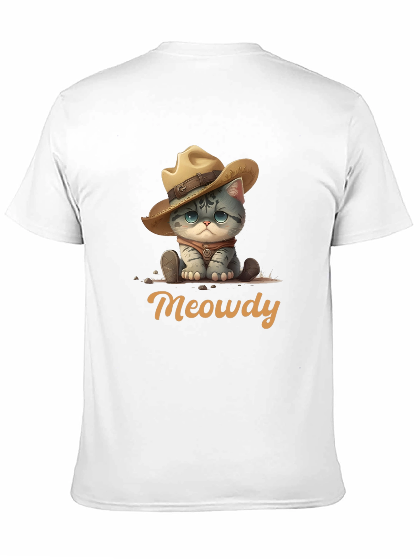 Meowdy Cat Cowboy Graphic T-Shirt