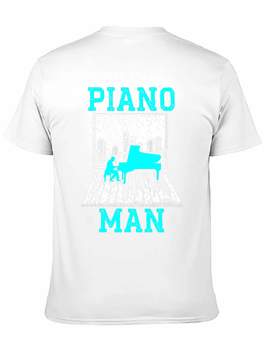 Piano Man Graphic T-Shirt - Music Lover Tee