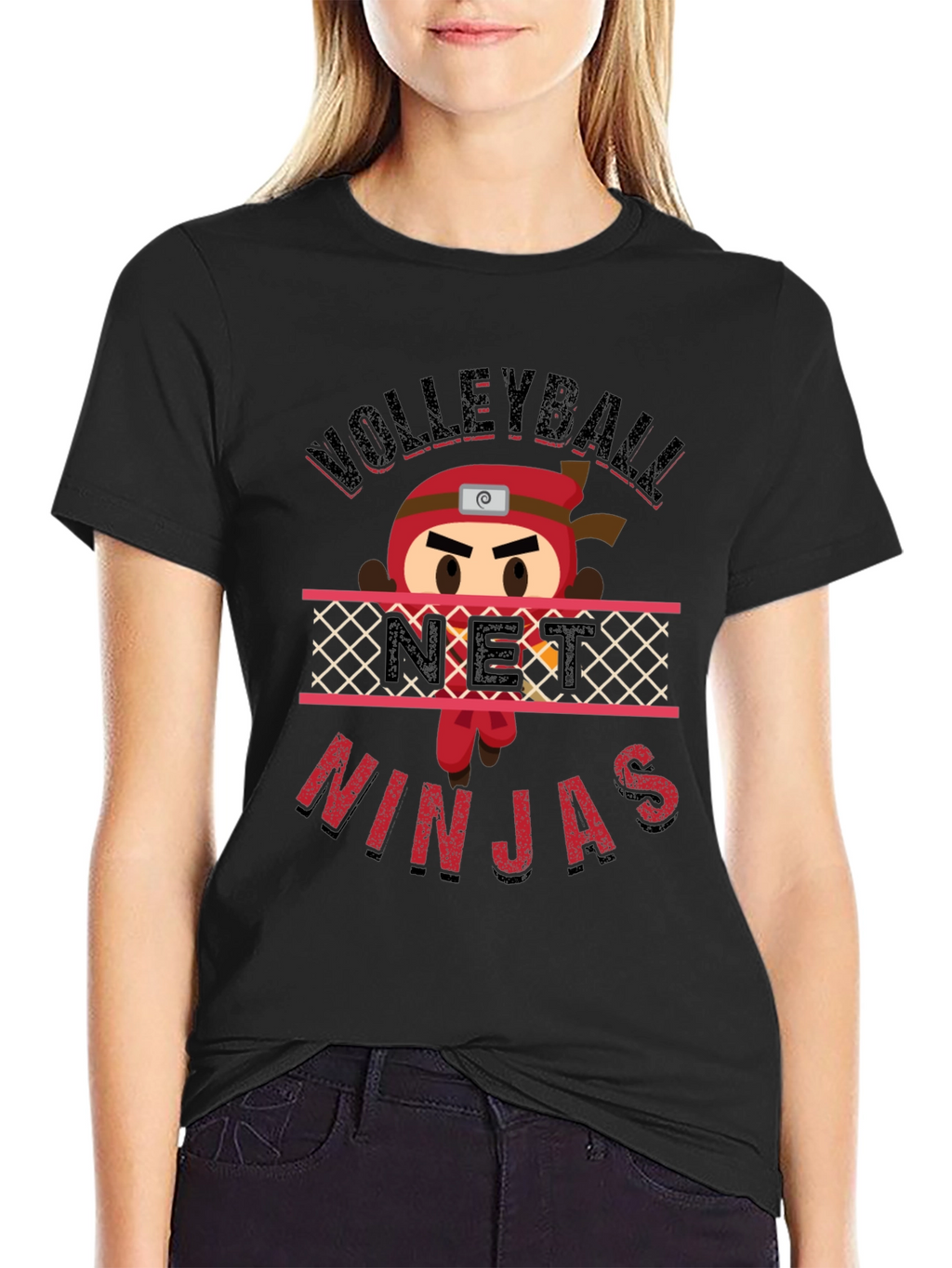 Volleyball Net Ninjas Graphic T-Shirt - Sporty Style