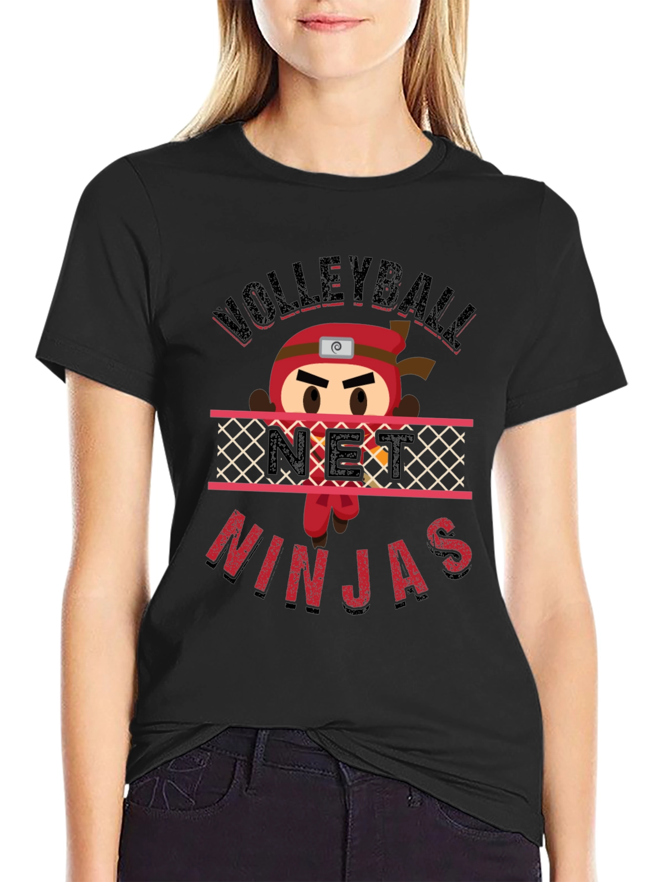 Volleyball Net Ninjas Graphic T-Shirt - Sporty Style