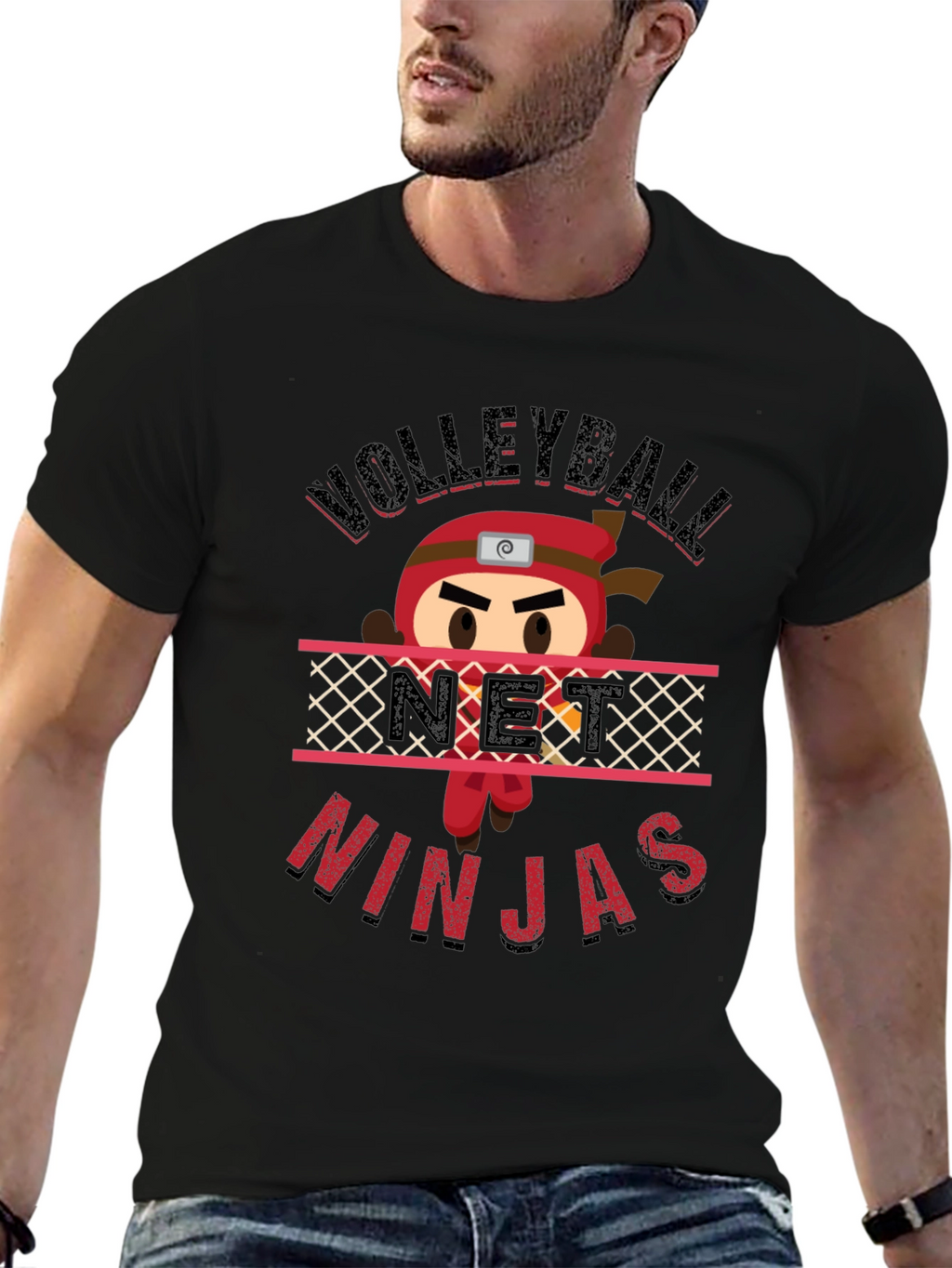 Volleyball Net Ninjas Graphic T-Shirt - Sporty Style