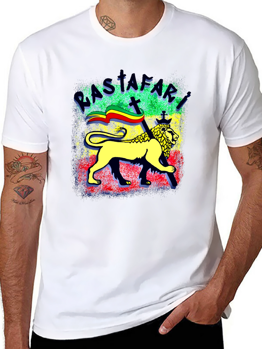 Rastafari Lion T-Shirt - Reggae Inspired