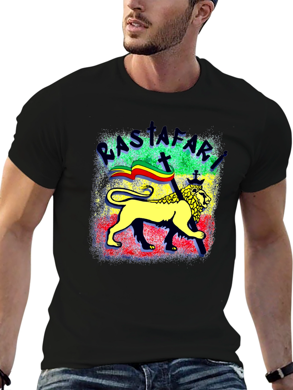 Rastafari Lion T-Shirt - Reggae Inspired
