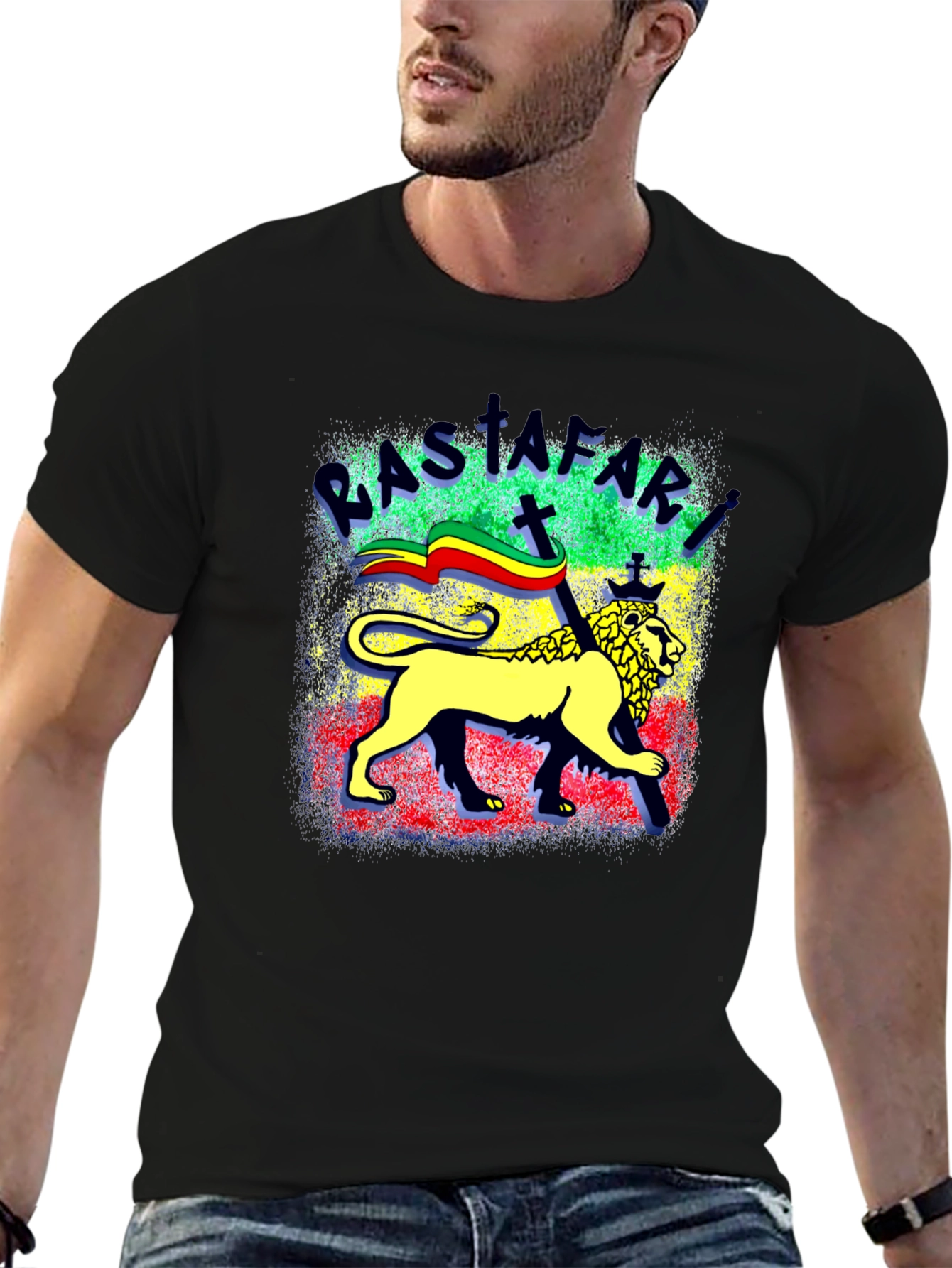 Rastafari Lion T-Shirt - Reggae Inspired