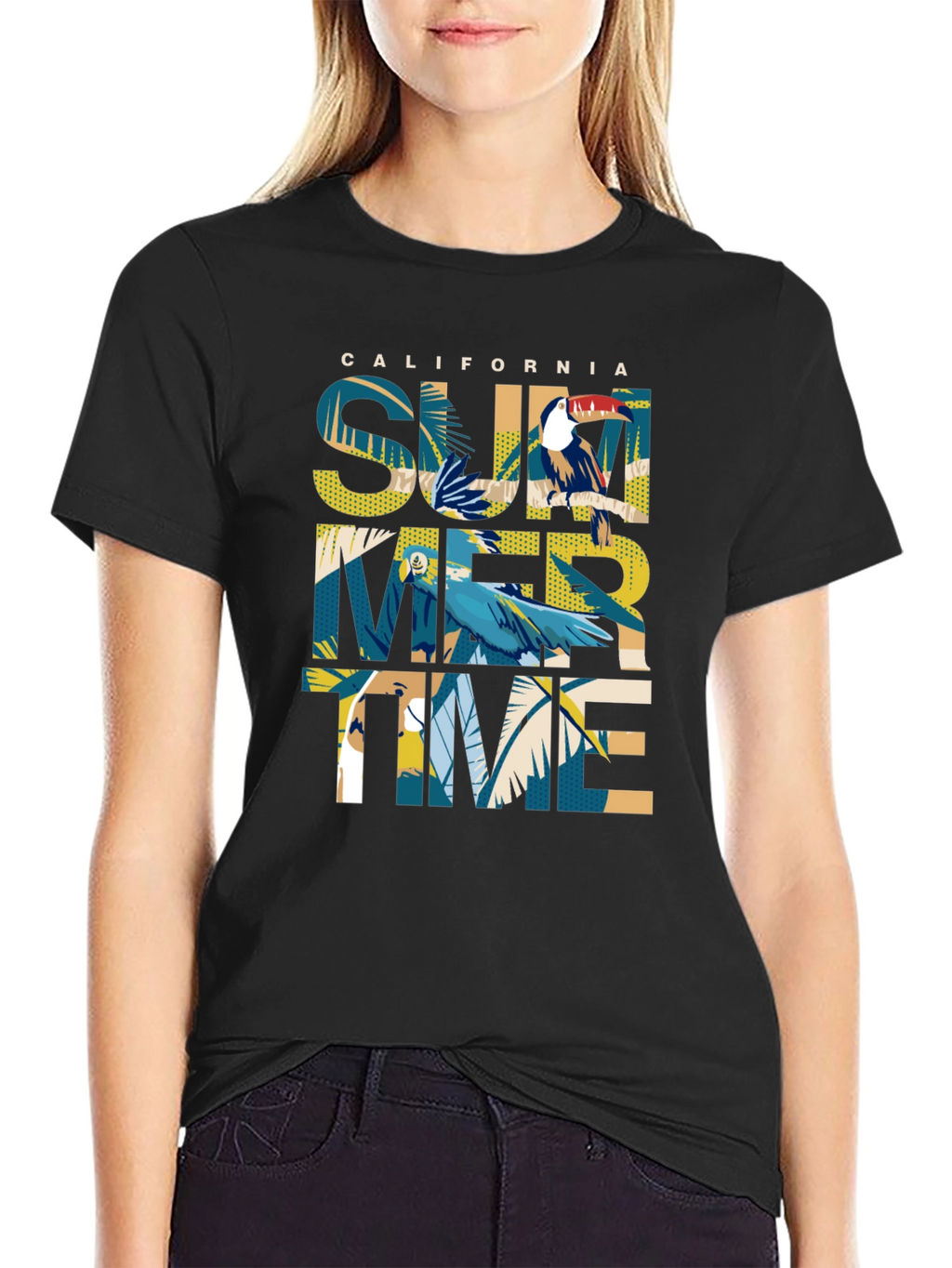 California Summer Time Graphic Print Tee