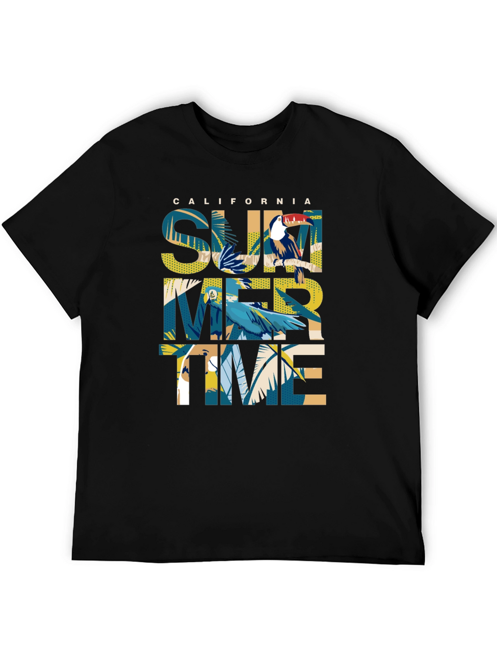 California Summer Time Graphic Print Tee
