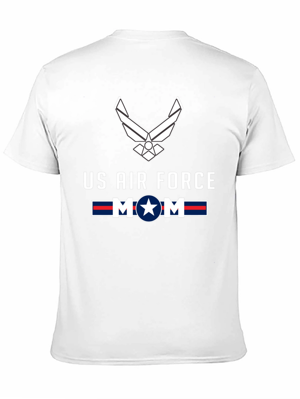US Air Force Mom Graphic Tee - Black