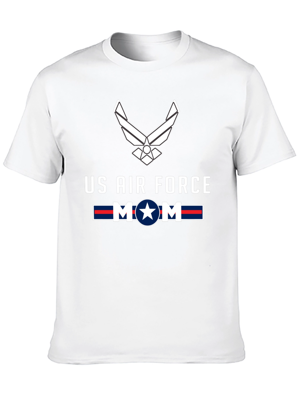 US Air Force Mom Graphic Tee - Black