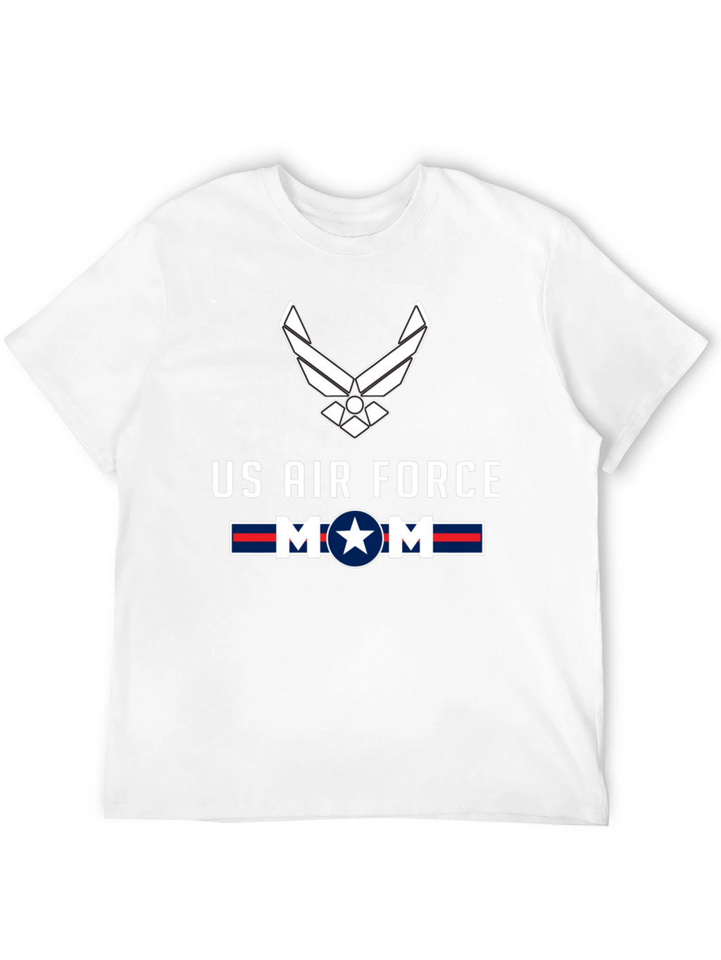 US Air Force Mom Graphic Tee - Black